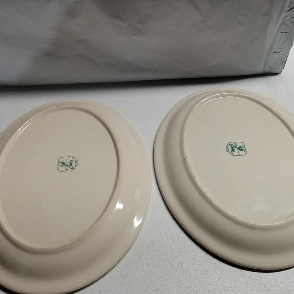 2 Vintage Ultima By Crisa Chunky Restaurant Ware 10 x 13 Oval Plates